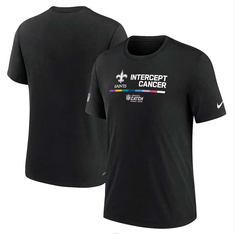 New Orleans Saints Nike 2022 NFL Crucial Catch Performance Men's T-Shirt Black,We sell and wholesale New Orleans Saints Nike 2022 NFL Crucial Catch Performance Men's T-Shirt Black on line form chian!